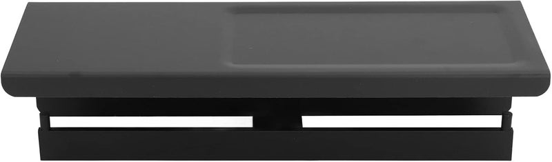 Wall Mount Toilet Paper Holder with Storage Shelf, 2 - in - 1 Bathroom Tissue Holder, Holds Phone and Essentials, for Tile Wood Marble Surfaces, Black - Image 5