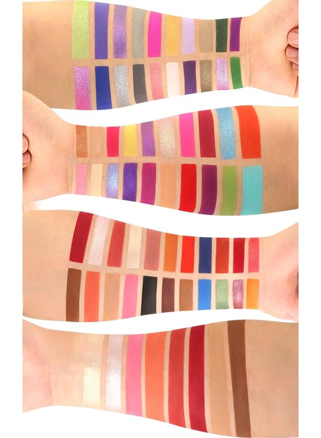 ecofavor DE’LANCI Professional Eyeshadow Makeup Platte,62 Colors Big Colorful Matte Glitter Long Lasting Highly Pigmented Waterproof Eye Shadow Contour Blush Powder Highlighter All in One - Image 3