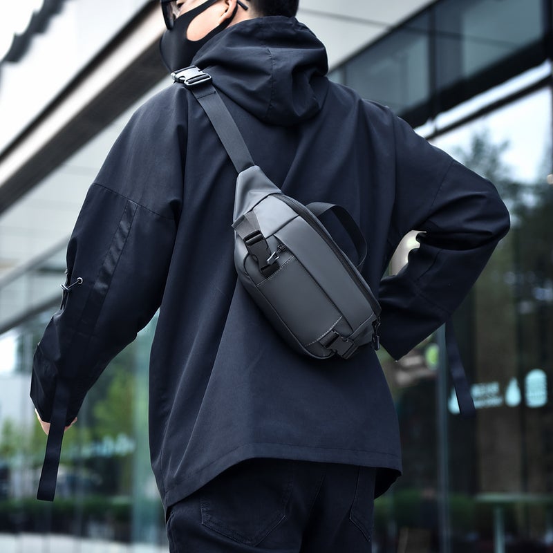 Crossbody Bag Men'S Trendy Cool Multifunctional Chest Bag 2023 New Simple Waist Bag Shoulder Bag Men'S Bag Personalized Backpack - Image 2