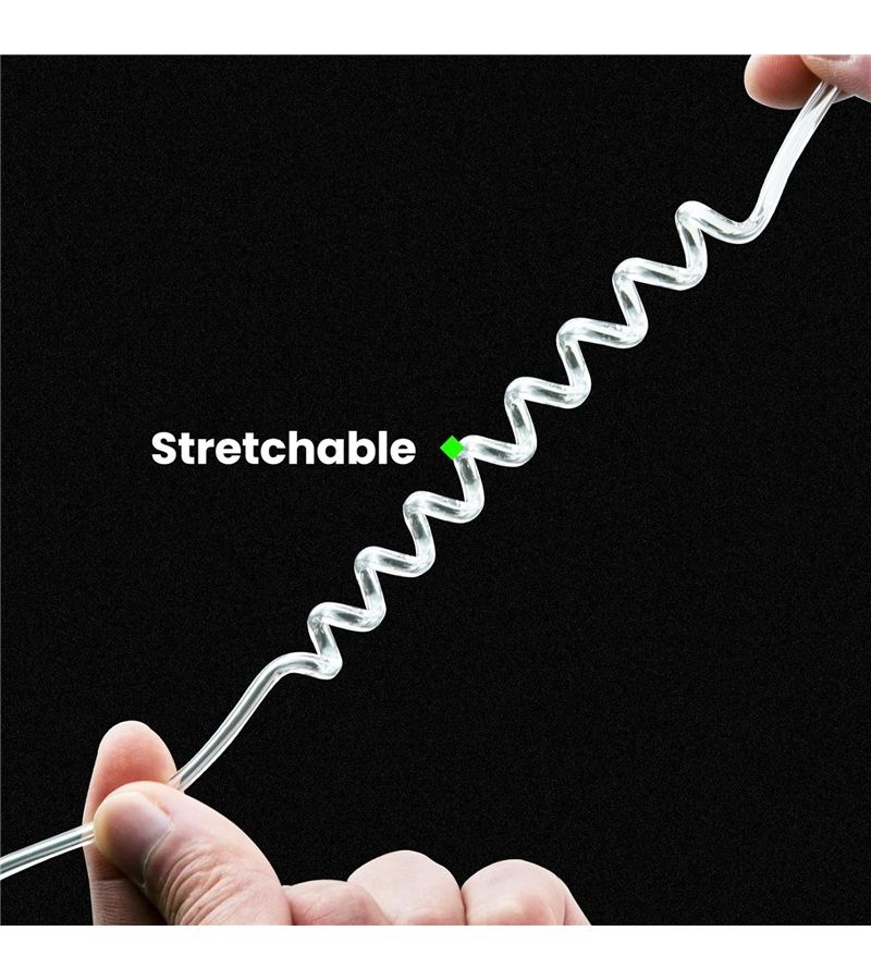 2 White Replacement Acoustic Tube Coils for Two Way Radio Headsets - Image 3