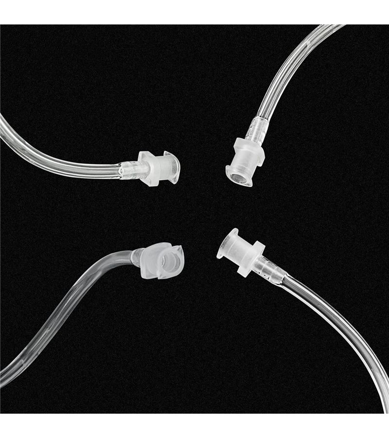 2 White Replacement Acoustic Tube Coils for Two Way Radio Headsets - Image 2
