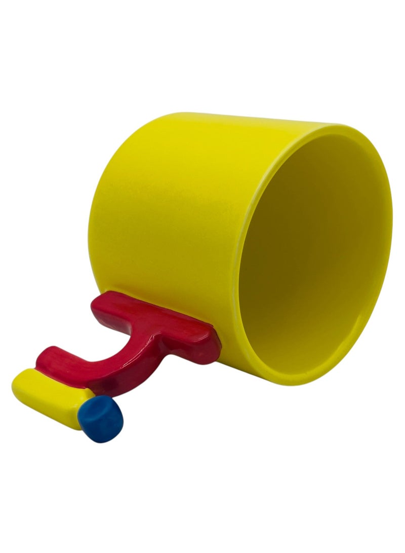 أي كي دي سي كوب سيراميك هاي من AKDC – كوب قهوة سيراميكي أصفر فاتح، 300 مل - Image 2