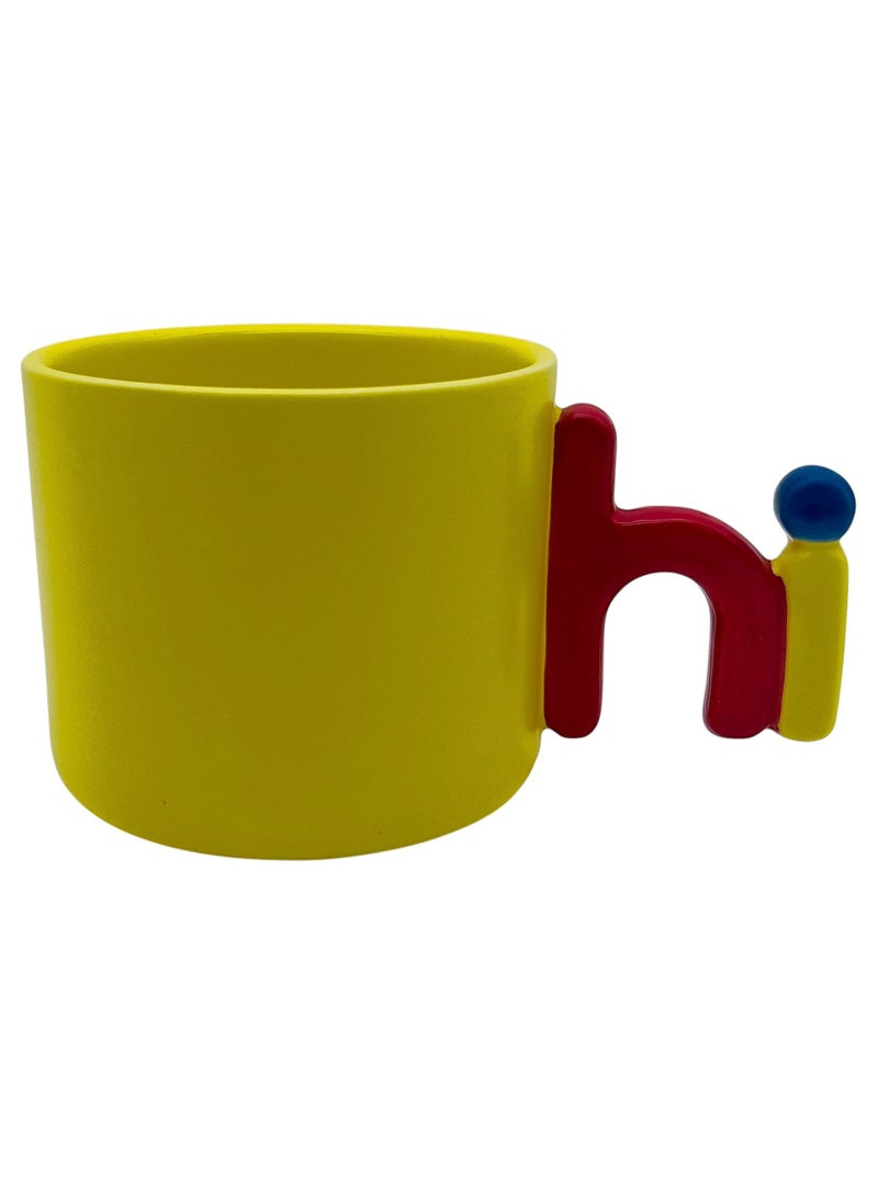 أي كي دي سي كوب سيراميك هاي من AKDC – كوب قهوة سيراميكي أصفر فاتح، 300 مل - Image 1