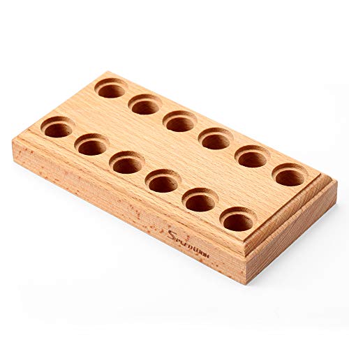 SPEEDWOX Wood Pliers Block Wooden Plier Organizer Hardwood Pliers Holder Plier Rack with 12 Holes for 6 Pliers Stand Tool Storage Box Jewellers - Image 1
