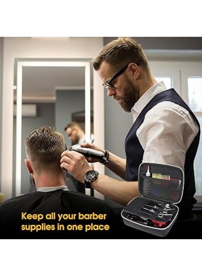 PROCUS Waterproof and Oil-Resistant Hard Barber Bag, Portable Hair Clipper and Grooming Tool Organizer for Men with Non-Slip Inner Tray – Professional Barber Case - Image 5