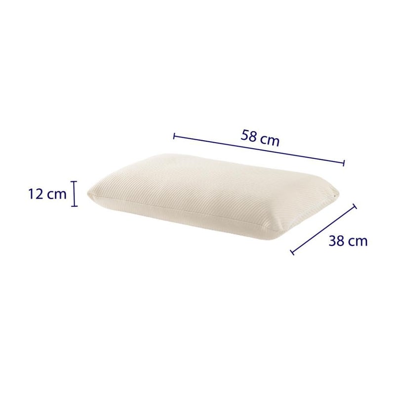 Wakefit Wakefit Latex Fluffy and Medium Firm Sleeping Pillow Off White Standard Set of 2 Latex Foam 1 Year Warranty - Image 4