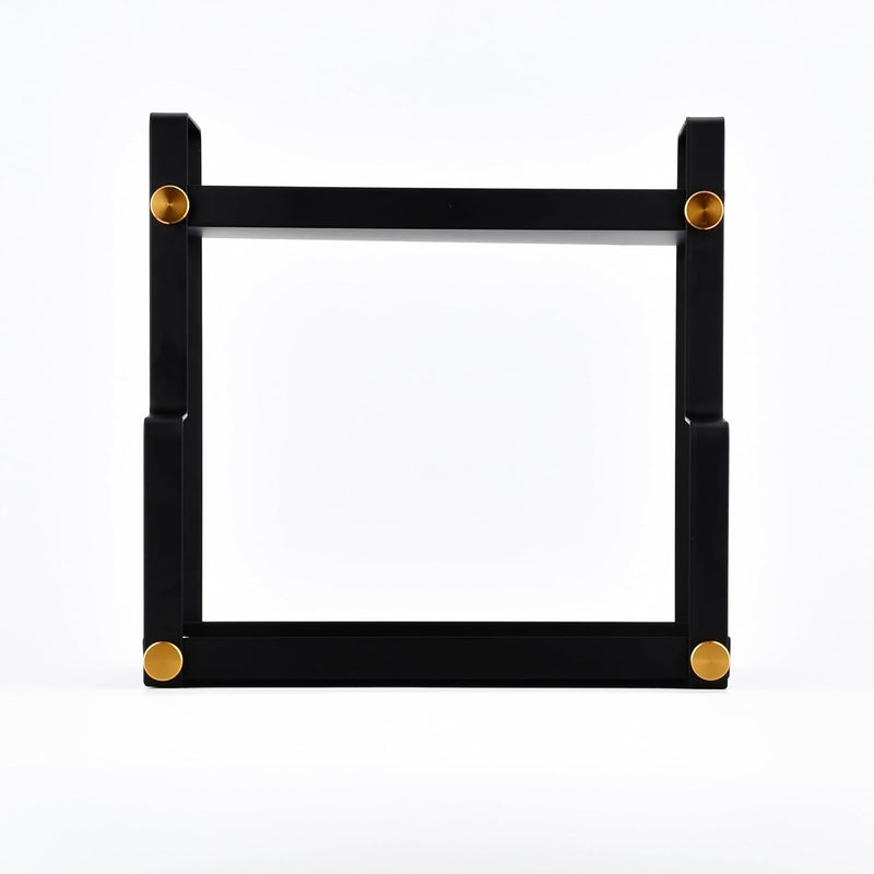 ffk 2 Tier Countertop Organizer, Cosmetic Organizer, Storage Shelf for Cabinet, Countertop, Pantry, Desktop, Ideal for Bathroom, Kitchen, Office (Black) - Image 5