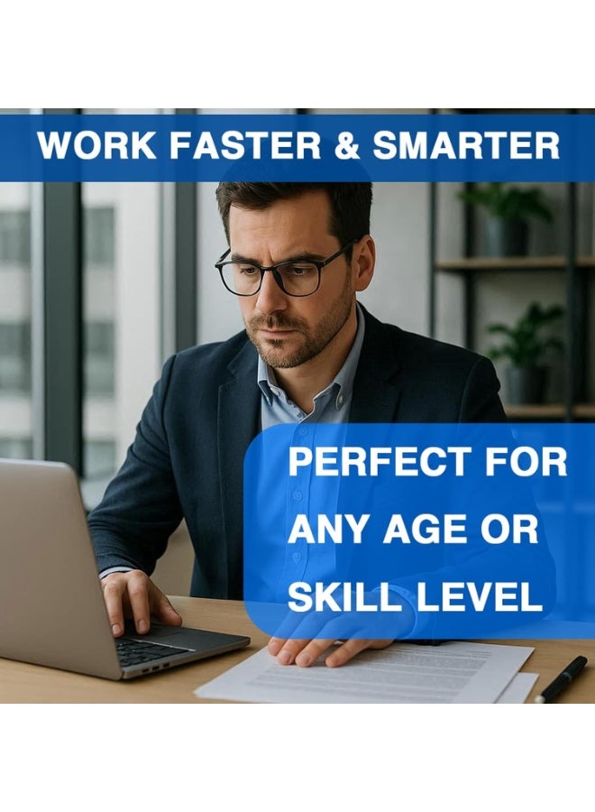 SYOSI Mac-OS Shortcut Stickers, Durable Keyboard Labels for Work, Study, Waterproof Removable Vinyl Decals, Compatible with Mac-Book Air/Pro M1/M2/M3/M4, Easy to Apply and Remove (Black) - Image 5