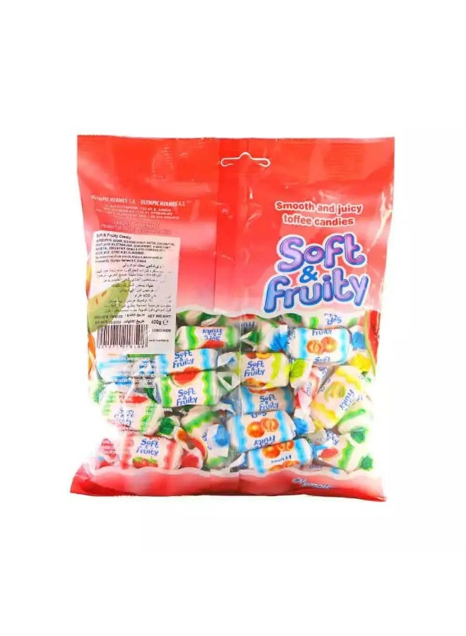 Olympic Soft and Fruity Smooth and Juicy Toffee Candies- 400gms - Image 2