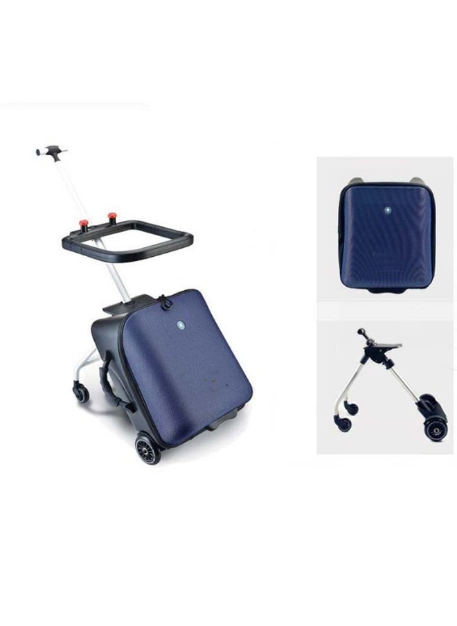 JCB CHIC Ride on Suitcase Expandable Luggage with Spinner Wheels, Foldable and Rideable Suitcase with Seat for Kids Detachable Rolling Luggage Case 20 Inch for Toddler Baby Travel Flight  - Image 1