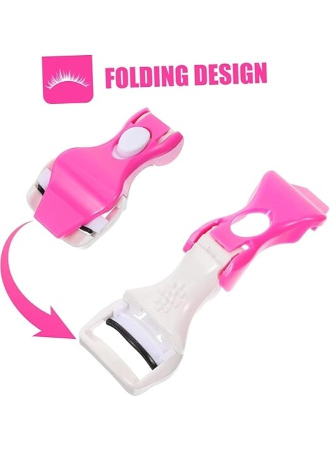 تنايه رموش بلاستك أداة تجعيد رموش صغيرة محمولة احترافية بدون ألم تناسب الجميع متعدده الالوان - Image 3