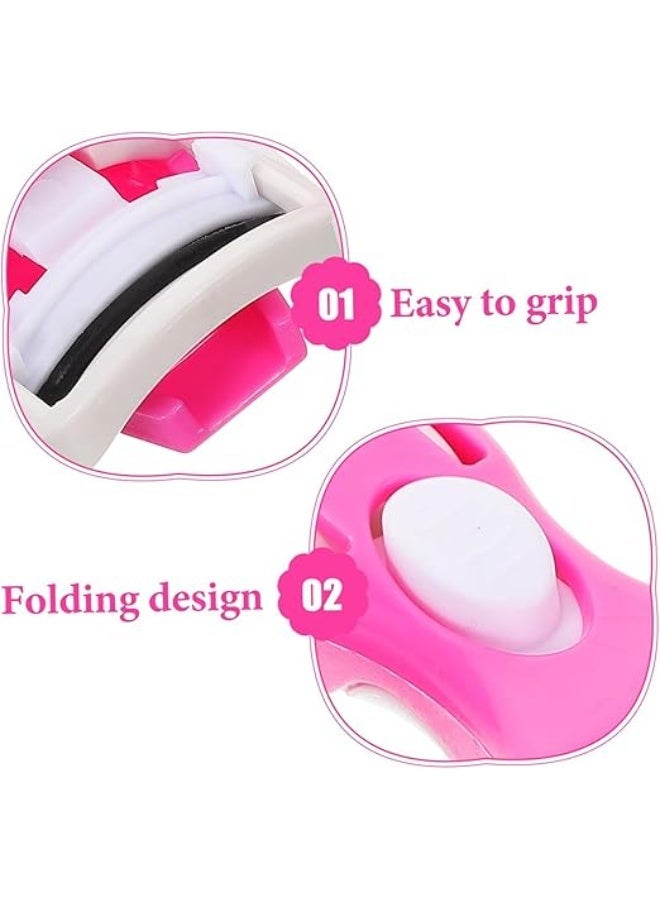 تنايه رموش بلاستك أداة تجعيد رموش صغيرة محمولة احترافية بدون ألم تناسب الجميع متعدده الالوان - Image 4