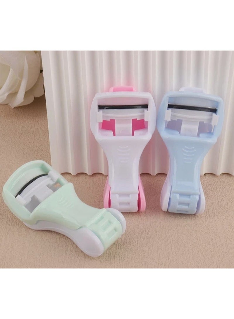 تنايه رموش بلاستك أداة تجعيد رموش صغيرة محمولة احترافية بدون ألم تناسب الجميع متعدده الالوان - Image 1