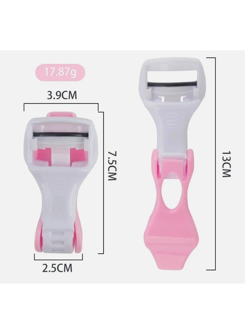 تنايه رموش بلاستك أداة تجعيد رموش صغيرة محمولة احترافية بدون ألم تناسب الجميع متعدده الالوان - Image 5
