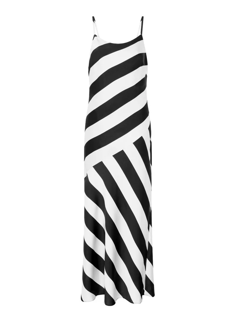 Needs No Label  Mono Stripe Maxi Dress for Women | Best Price UAE