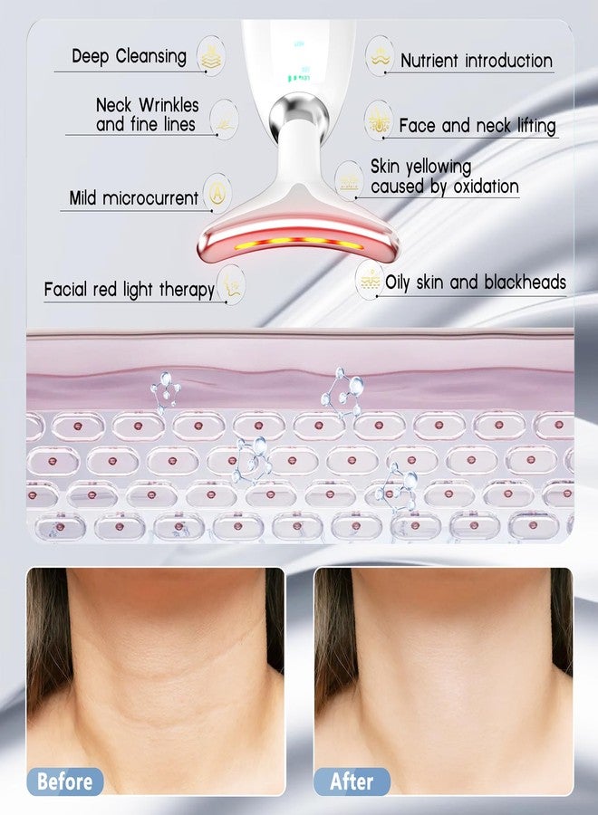 MOYAC 7 in 1 Face Massager Tool, Red Light Therapy for Face and Neck, Red Light Therapy Wand, Face Neck Sculpting Tool for Skin Care - Image 4