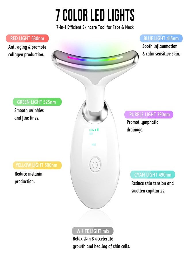 MOYAC 7 in 1 Face Massager Tool, Red Light Therapy for Face and Neck, Red Light Therapy Wand, Face Neck Sculpting Tool for Skin Care - Image 2