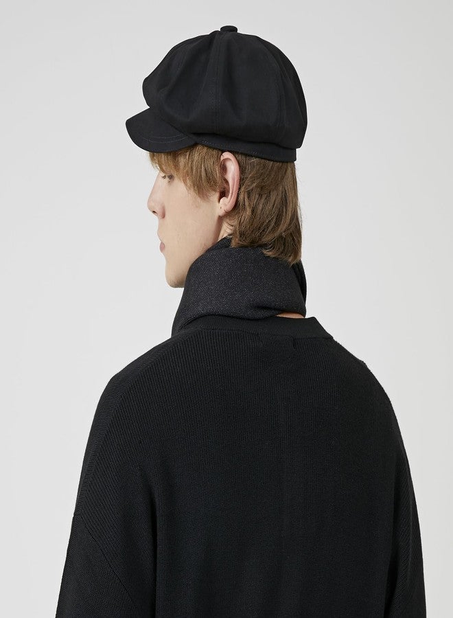 Gajaous Men's Newsboy Flat Cap Black - Image 4
