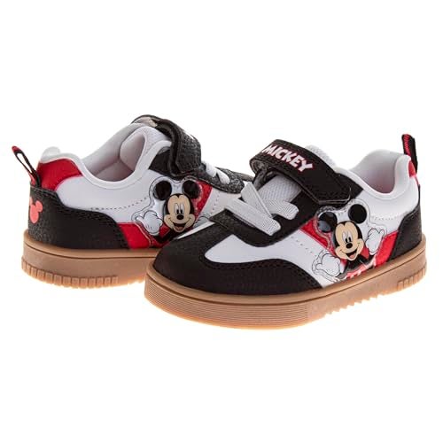 Josmo Mickey Mouse Shoes for Boys - Shoe Classic Retro Style Sport Soccer Sneakers - Black (Size 6 Toddler) - Image 4