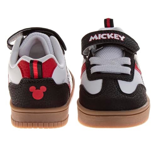 Josmo Mickey Mouse Shoes for Boys - Shoe Classic Retro Style Sport Soccer Sneakers - Black (Size 6 Toddler) - Image 3