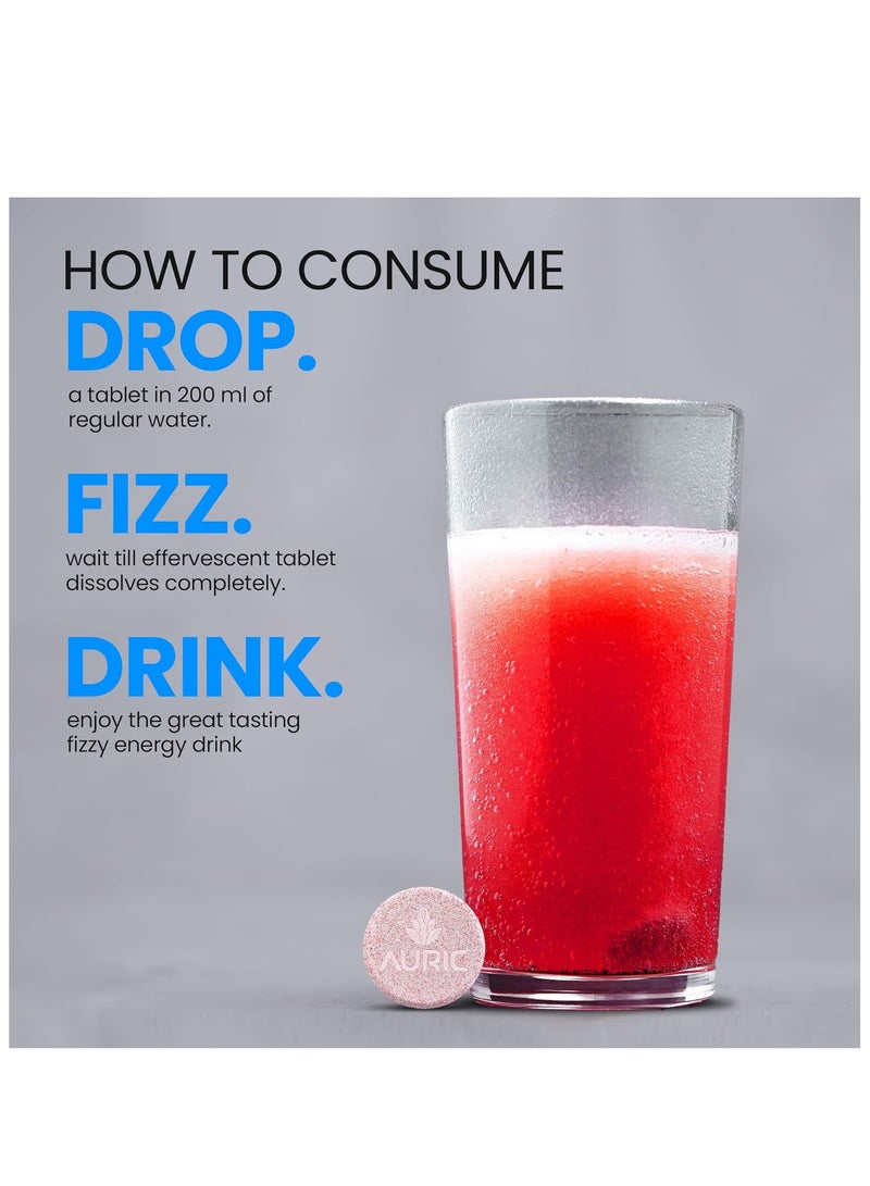 Auric Men S Energy++ 20 Tablets|Ashwagandha, Gokshura, Safed Musli, Fenugreek, L Citrulline And Zinc Blend For Performance Boost|Helps Improve Vitality, Stamina & Strength|Research-Backed Ingredient - Image 1