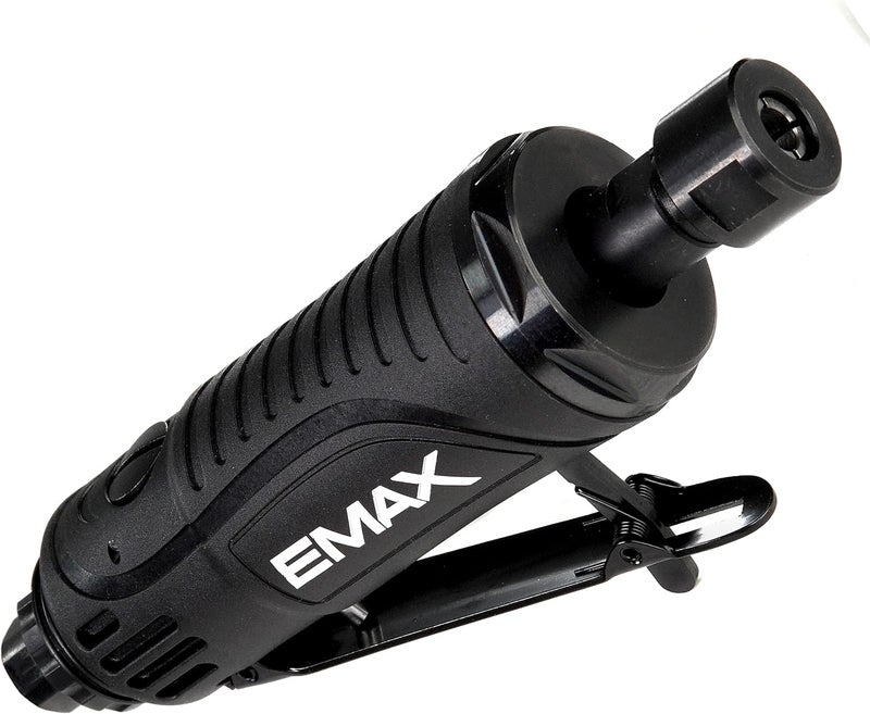 EMAX Straight Shaft Air Die Grinder - 1/4" Professional Pneumatic Mechanics Tool with Lock Off Trigger & 22,000 Max RPM - EATDG02S1P - Image 1