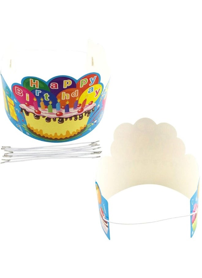 Fancy Land - FANCY LAND Birthday Crowns for Kids Family Birthday Classroom School VBS Party Supplies Pack of 30 - Image 1