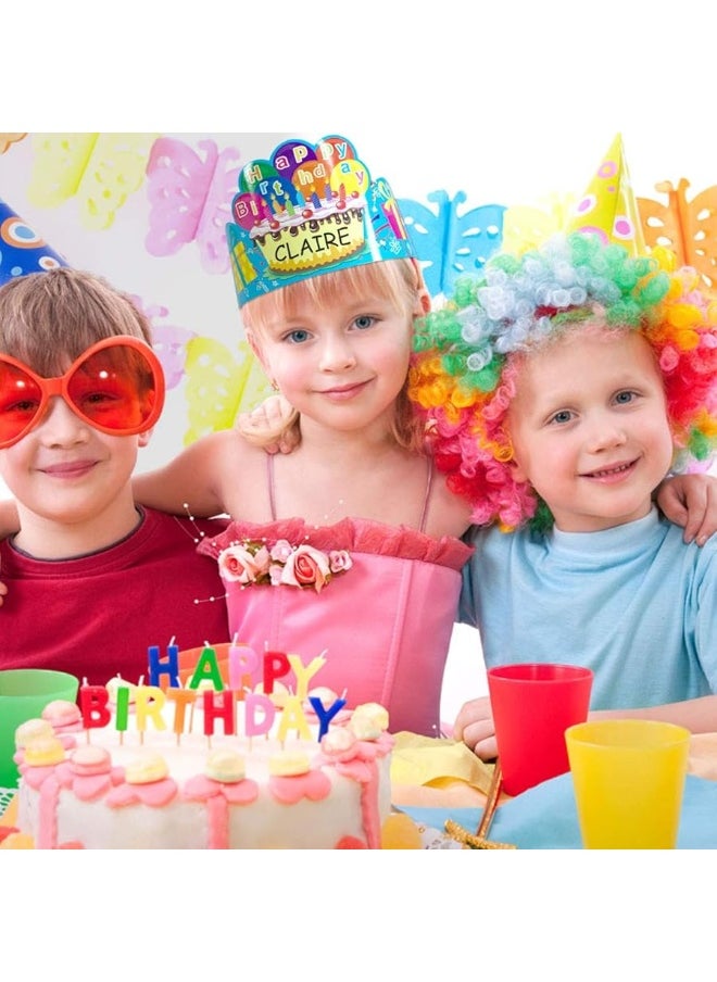 Fancy Land - FANCY LAND Birthday Crowns for Kids Family Birthday Classroom School VBS Party Supplies Pack of 30 - Image 1