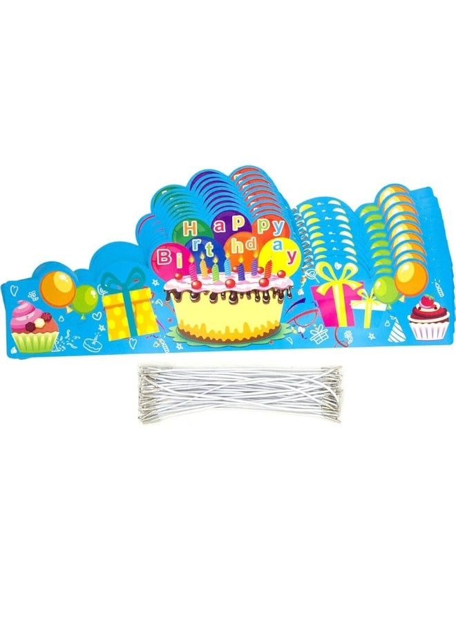 Fancy Land - FANCY LAND Birthday Crowns for Kids Family Birthday Classroom School VBS Party Supplies Pack of 30 - Image 1