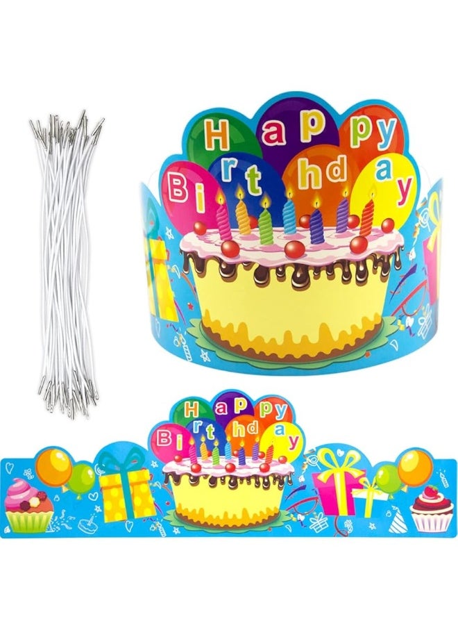 Fancy Land - FANCY LAND Birthday Crowns for Kids Family Birthday Classroom School VBS Party Supplies Pack of 30 - Image 1