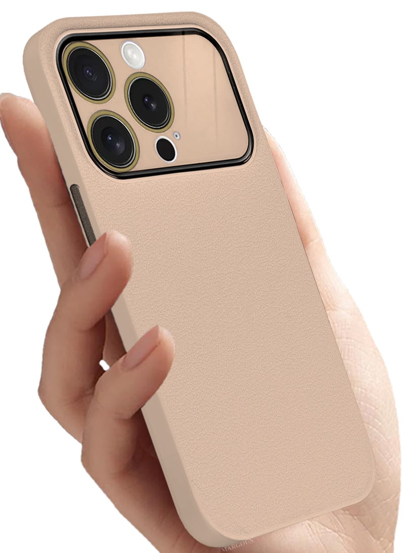 CATANES Hard Silicone Case Cover for Apple iPhone 13 pro - Cover with Camera Protection Bumper - Auto Focus Design - Sand Pink - Image 3