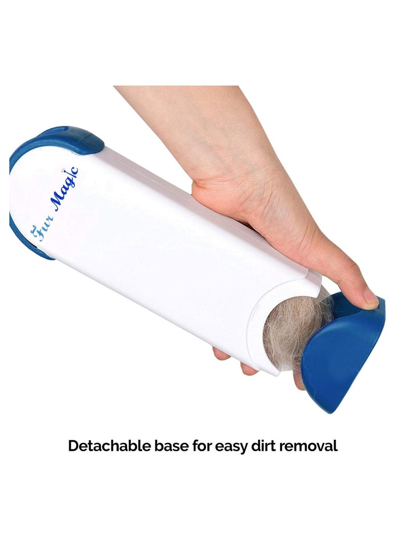 Fur Magic Pet Hair Remover Lint Brush With Self-Cleaning Base, Reusable Fluff Remover for Clothes, Double-Sided Fur Cleaner for Dog and Cat - Image 3