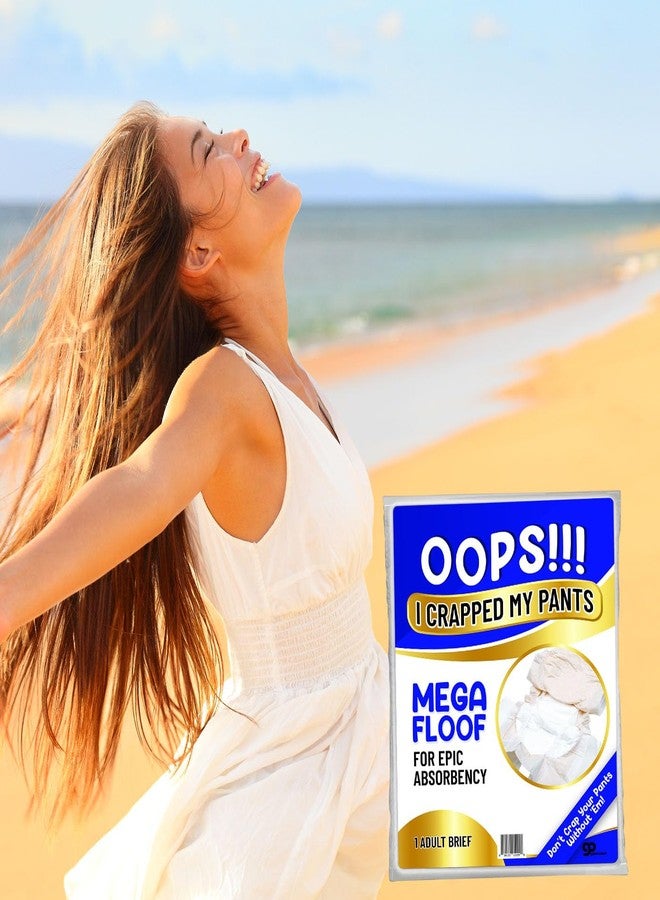 Gears Out Oops Diaper Gag Gift for Adults - Poop Protection System Funny Over-the-Hill Prank Gift for Women and Men, Disposable OSFM OTH White Elephant Ideas Secret Santa - Image 2