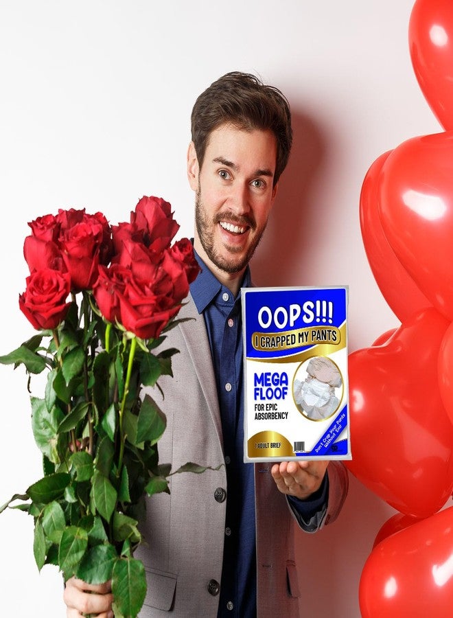 Gears Out Oops Diaper Gag Gift for Adults - Poop Protection System Funny Over-the-Hill Prank Gift for Women and Men, Disposable OSFM OTH White Elephant Ideas Secret Santa - Image 5