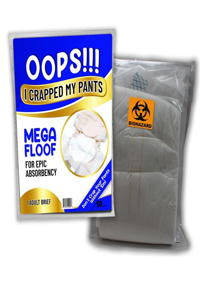 Gears Out Oops Diaper Gag Gift for Adults - Poop Protection System Funny Over-the-Hill Prank Gift for Women and Men, Disposable OSFM OTH White Elephant Ideas Secret Santa - Image 3