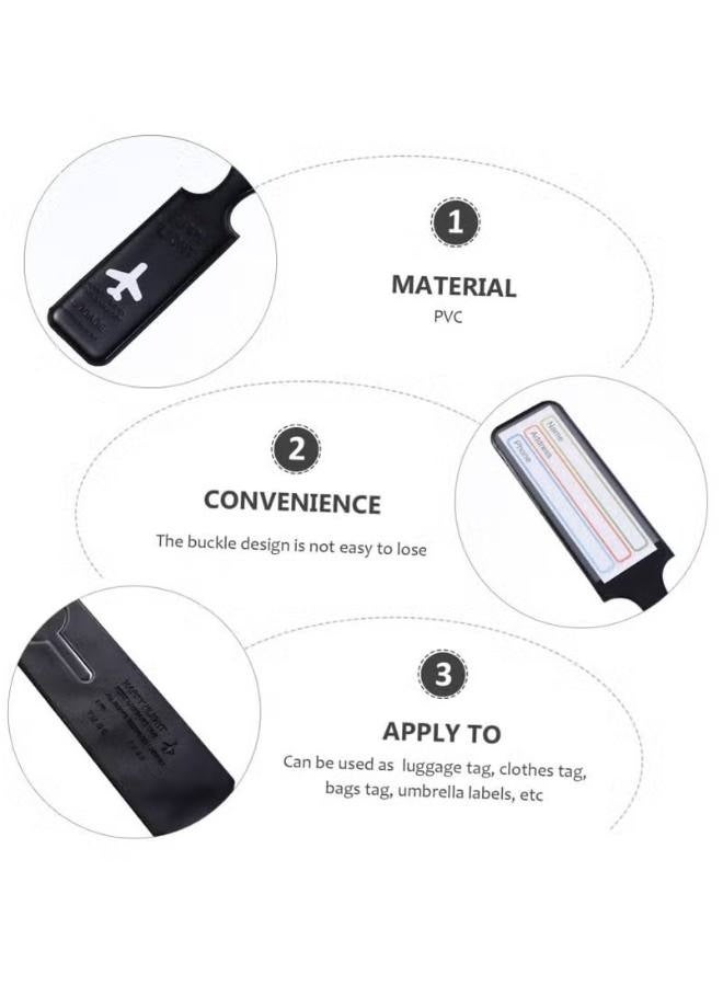 6 Pack Luggage Tags for Suitcases, Travel Tags for Baggage, Bag Handbag Tags with Name ID Card Easily Identify Your Suitcase - Image 3