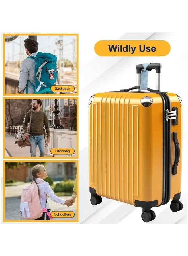 6 Pack Luggage Tags for Suitcases, Travel Tags for Baggage, Bag Handbag Tags with Name ID Card Easily Identify Your Suitcase - Image 4