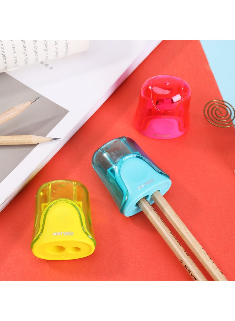 Deli R01100 2-Hole Sharpener-12pcs – ideal for school and office use - Image 4