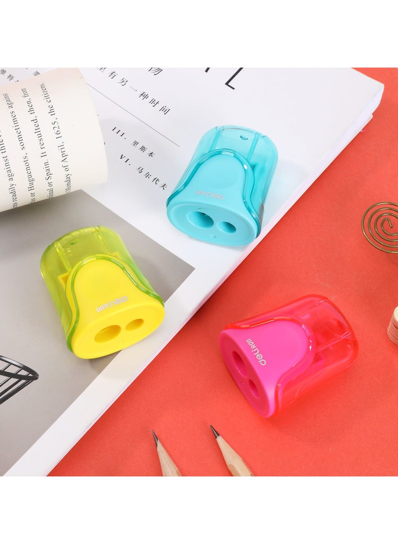 Deli R01100 2-Hole Sharpener-12pcs – ideal for school and office use - Image 5