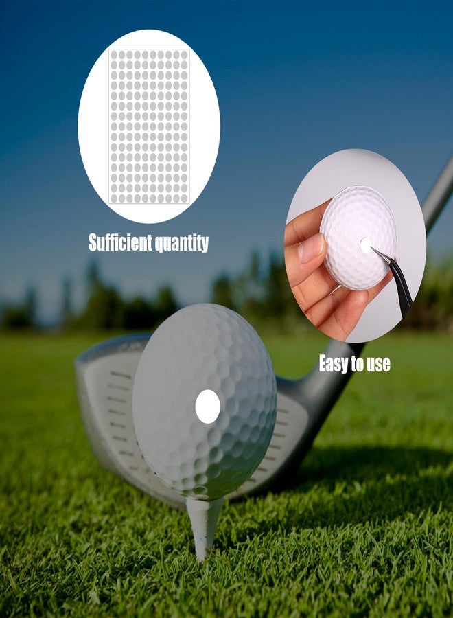 Sinbana 150pcs White Reflective Dot Stickers for Golf Clubs & Golf Ball, 0.65cm/0.26in Small High-Reflective Launch Monitor Dotz Sticker for Simulators High-Speed Cameras & Launch Monitors - Image 4