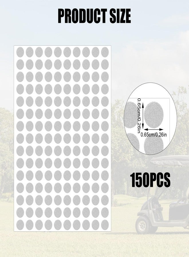 Sinbana 150pcs White Reflective Dot Stickers for Golf Clubs & Golf Ball, 0.65cm/0.26in Small High-Reflective Launch Monitor Dotz Sticker for Simulators High-Speed Cameras & Launch Monitors - Image 2