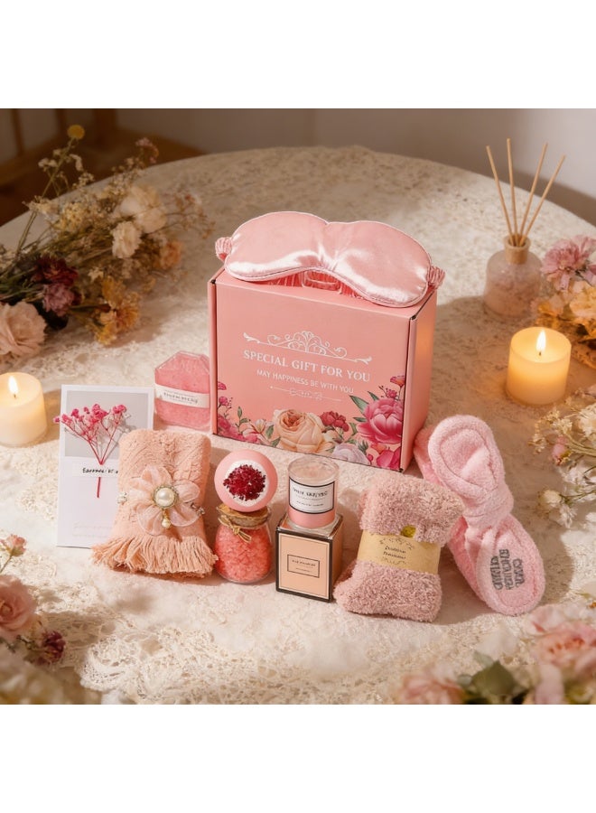 Warwick Gifts Set for Lady , Body Care Spa Gift Basket Set, Unique Gift Ideas for Women, Gifts for Mom, Sister, Friend, Wife, Gifts for Ramadan, Birthday, Anniversary - Image 1