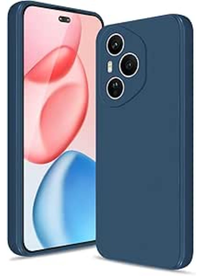 Honor 400 Pro 5G Case, Soft Silicone Case with Upgraded Camera Protection, Slim Shockproof Case with Anti-Scratch Microfiber Lining, Blue - Image 1