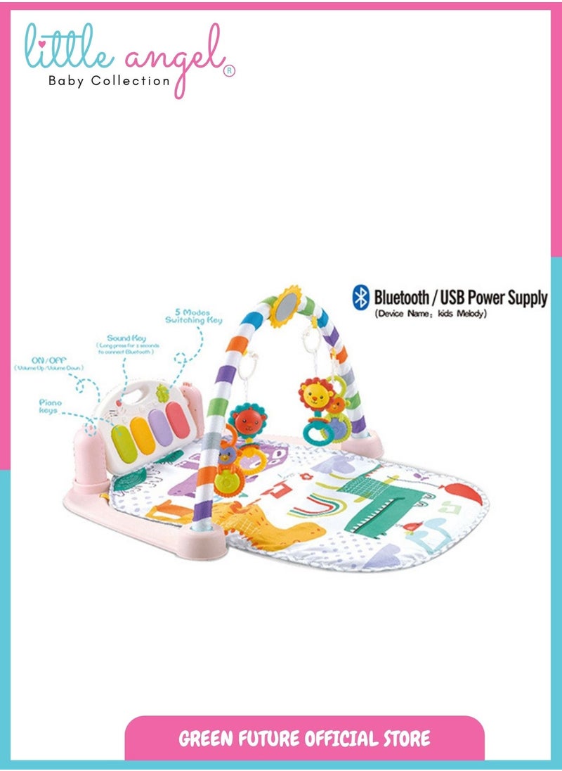 Little Angel Baby Play Mat Activity Gym With Bluetooth With Musical Features And Hanging Toys  - Image 3
