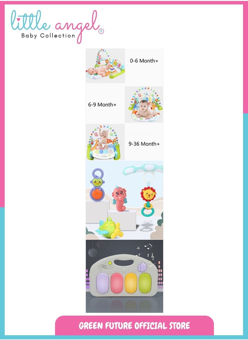 Little Angel Baby Play Mat Activity Gym With Bluetooth With Musical Features And Hanging Toys  - Image 5