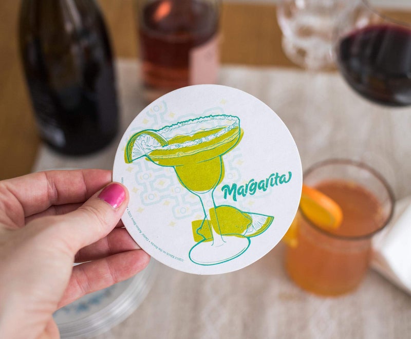 Toynk Single Retro Cork Drink Coaster - Margarita - Image 4