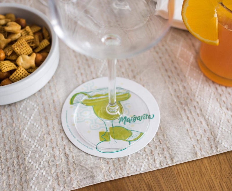 Toynk Single Retro Cork Drink Coaster - Margarita - Image 3