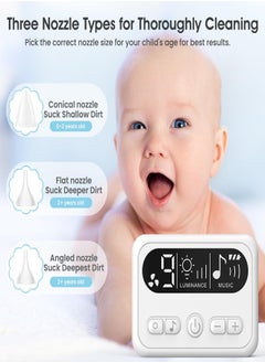 Osowake New Nasal Aspirator for Baby, 65kPa Electric Baby Nose Aspirator with Adjustable 9 Levels Suction, Automatic Nose Cleaner with 3 Silicone Tips  - Image 3