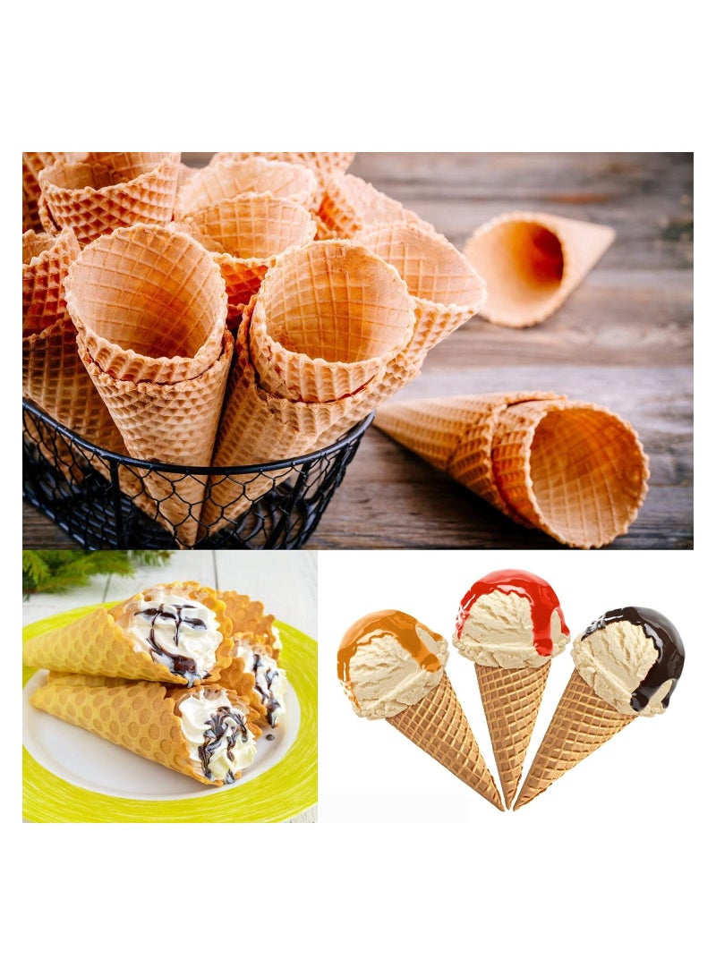 16Pcs Cream Horn Molds Baking Cones Cream Roll Horn Forms Stainless Steel Cannoli Tubes Ice Cream Mold Standing Cone Shap Conical Danish Pastry Croissant Cones Moulds Large Size 4.7 inch