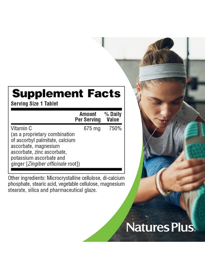 NaturesPlus Esterified Vitamin C - 675 mg, 90 Tablets - Gentle on the Stomach - Vegetarian, Gluten Free - 90 Servings - Image 5